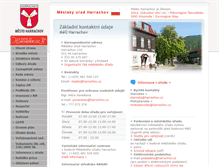 Tablet Screenshot of mesto.harrachov.cz